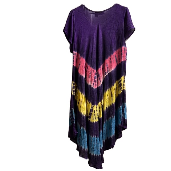 Jaquline Design Studio, 100% Rayon, Scoop Neckline Dress, Multi, One Size - Picture 2 of 8